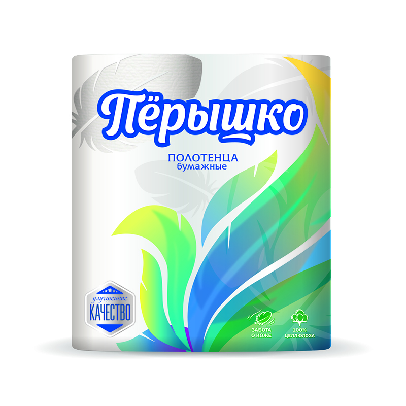 ПОЛОТЕНЦА БУМАЖНЫЕ ПЕРО 2СЛ 2РУЛ БЕЛЫЕ