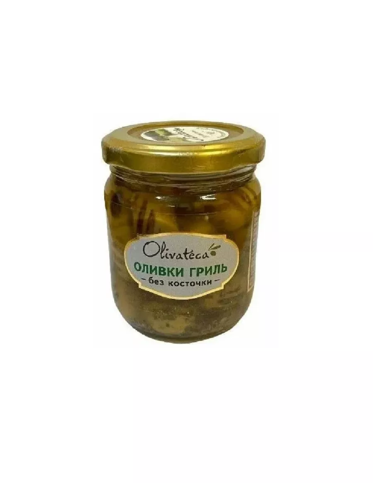 ОЛИВКИ ГРИЛЬ БЕЗ КОСТОЧКИ OLIVATECA 160 Г