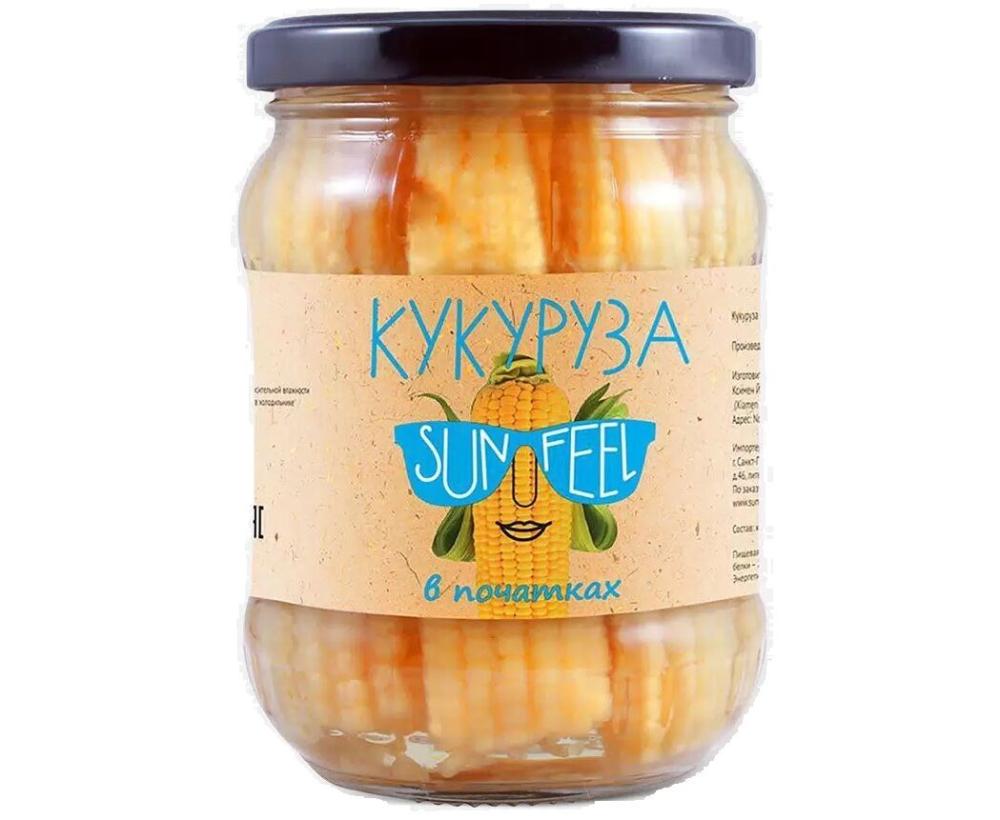 КУКУРУЗА В ПОЧАТКАХ САНФИЛ 370ГР СТ/Б