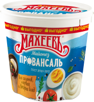 МАЙОНЕЗ МАХЕЕВ ПРОВАНСАЛЬ БЕЛЫЙ 50,5% 820МЛ ВЕДРО