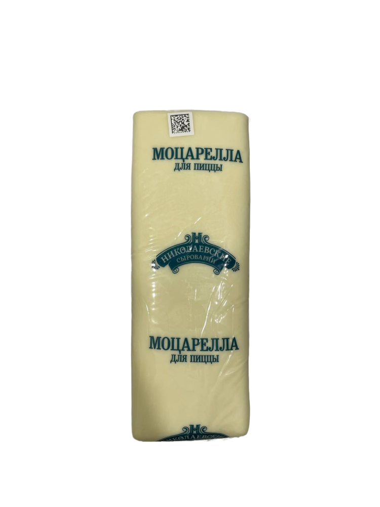 СЫР НИКОЛАЕВСКИЕ СЫРОВАРНИ МОЦАРЕЛЛА ДЛЯ ПИЦЦЫ 40% БРУС ПЛЕНКА 2 КГ /ВЕС